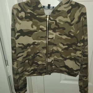 Womens camouflage crop jacket